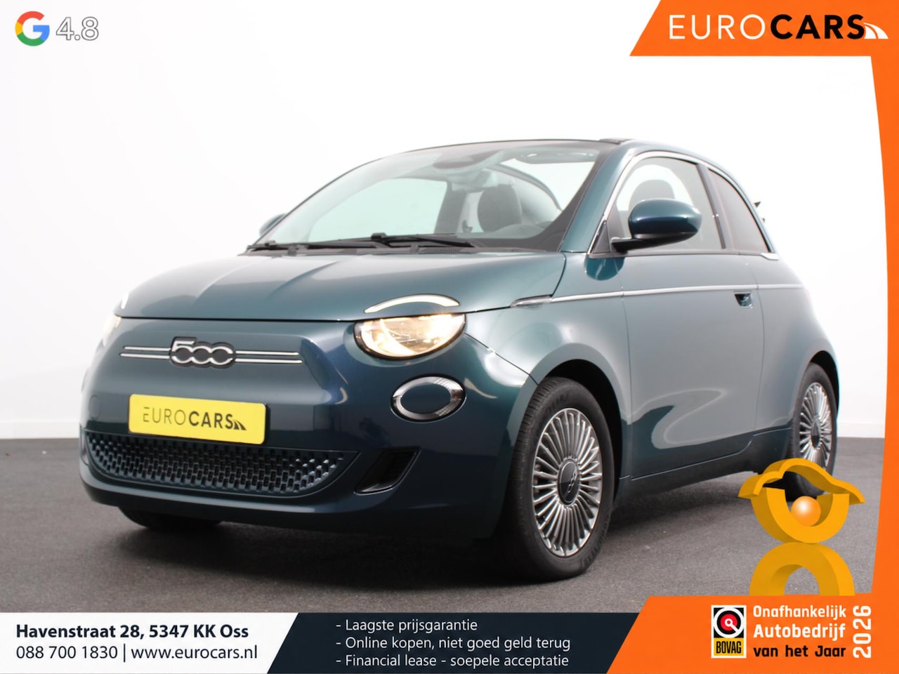 Fiat 500e - Berline 42 kWh Automaat Climate control Cruise control Achteruitrijcamera Led Navigatie Ap - AutoWereld.nl