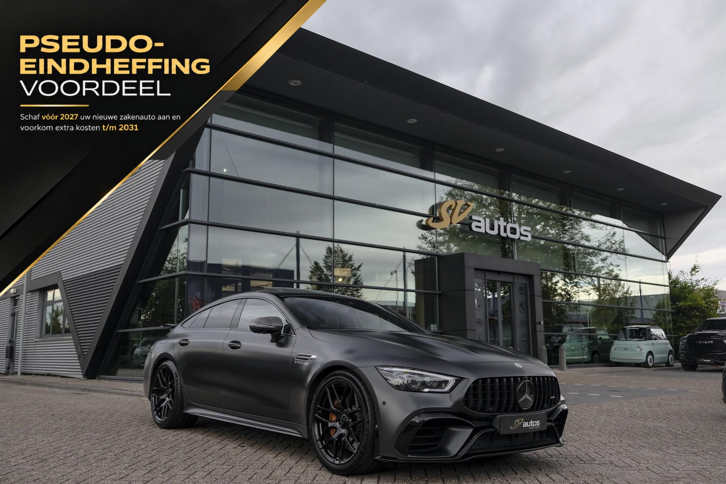 Mercedes-Benz AMG GT - GT63s 4-Door AMG 640pk 4MATIC+ Schuifdak Keramisch 4-wielsturing 4-seat Massage Softclose - AutoWereld.nl