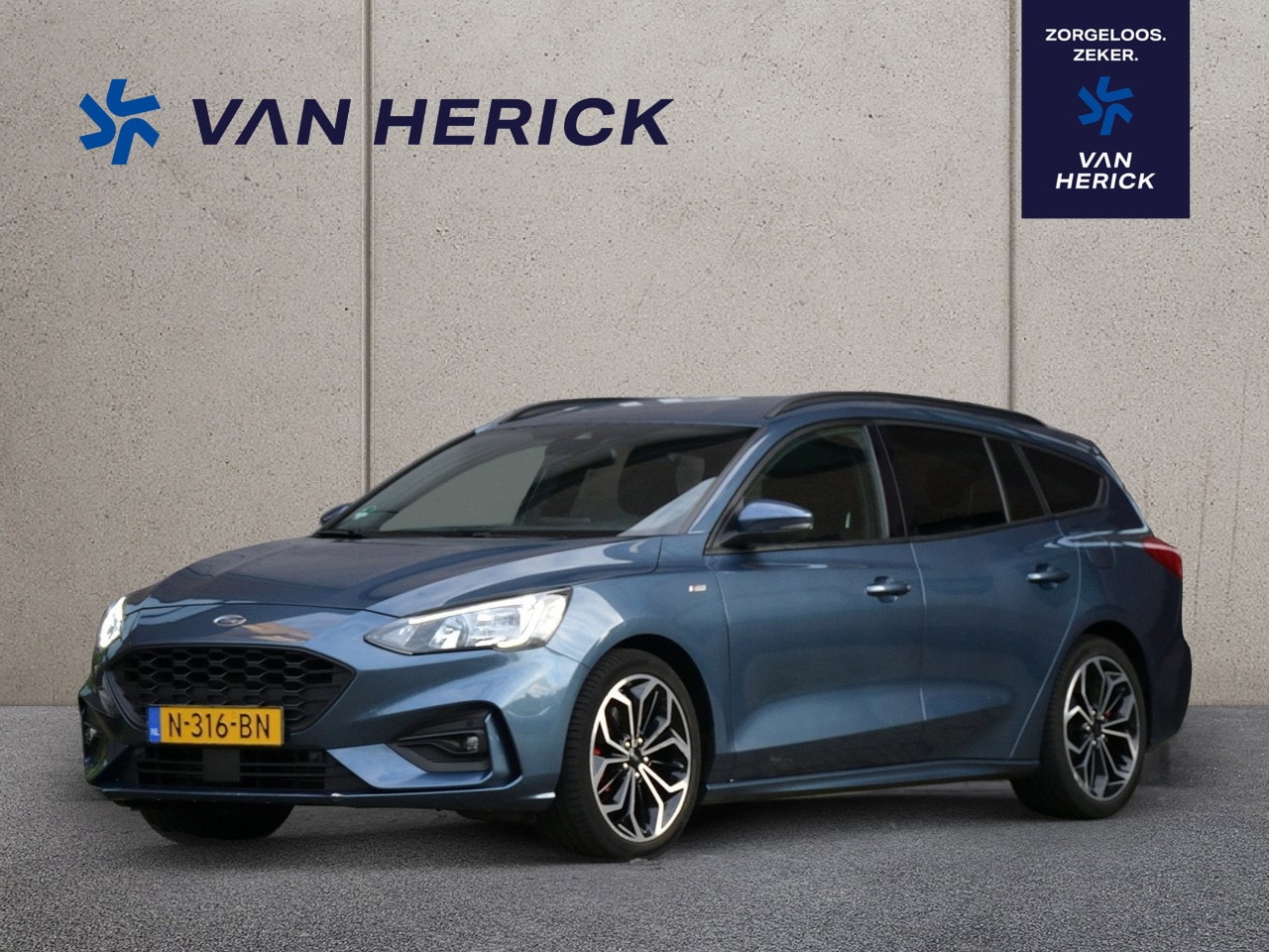Ford Focus Wagon - 1.0 EcoBoost Hybrid ST Line X Business | ACC | Achteruitrijcamera | 18" LMV - AutoWereld.nl