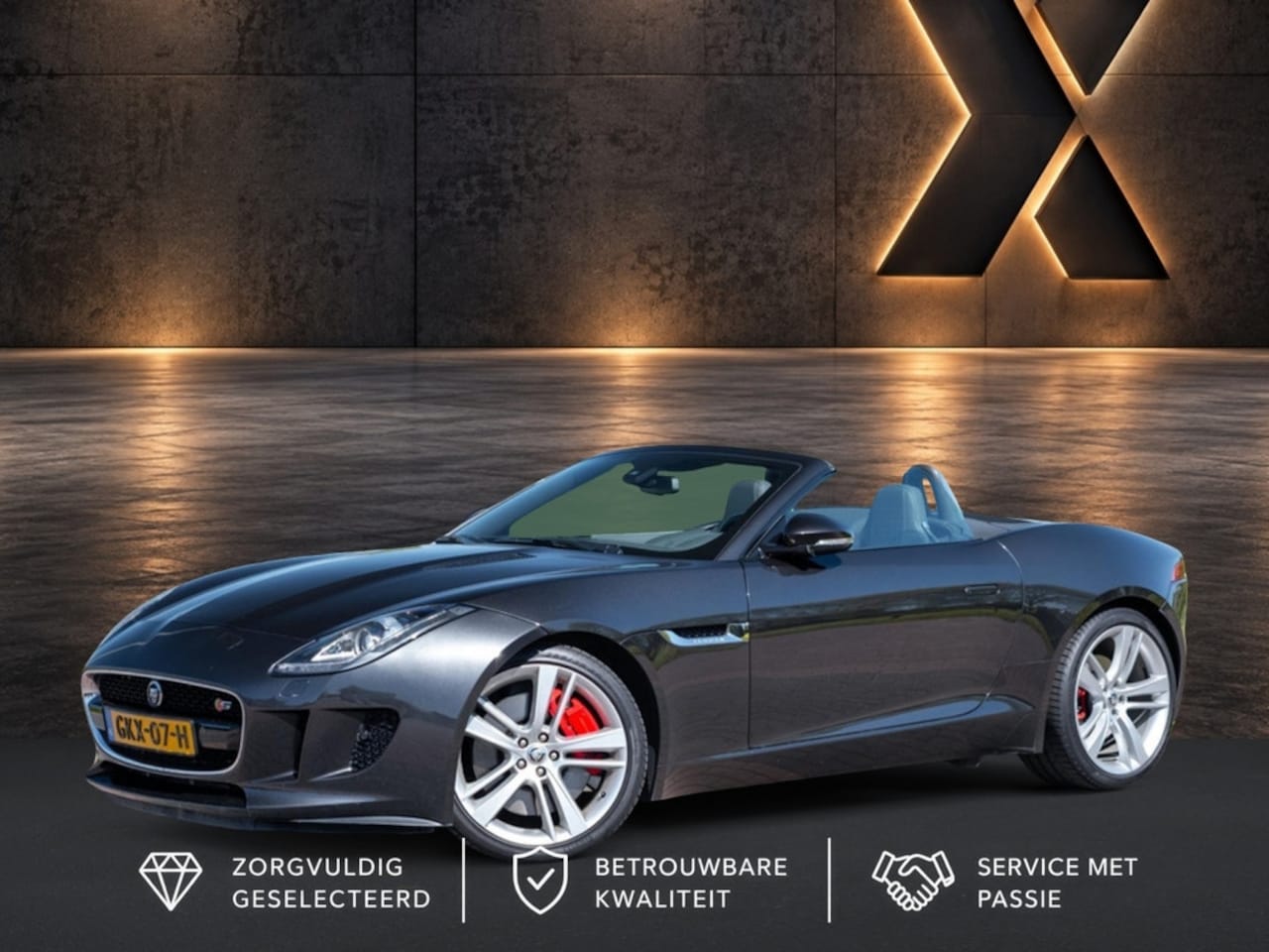 Jaguar F-type - 3.0 V6 S Convertible 380pk | Volleder Performance Seats | 19” | Act. Uitlaat | ECC | Navi - AutoWereld.nl