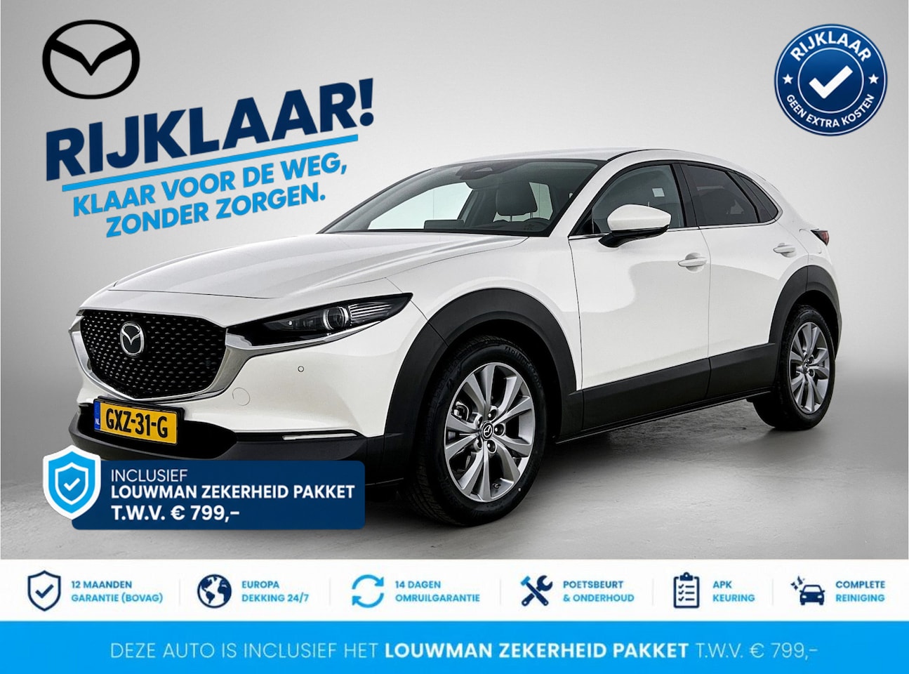 Mazda CX-30 - 2.0 e-SkyActiv-G M Hybrid Exclusive-line | RIJKLAAR INCLUSIEF AFLEVERPAKKET TWV €799,- | 3 - AutoWereld.nl