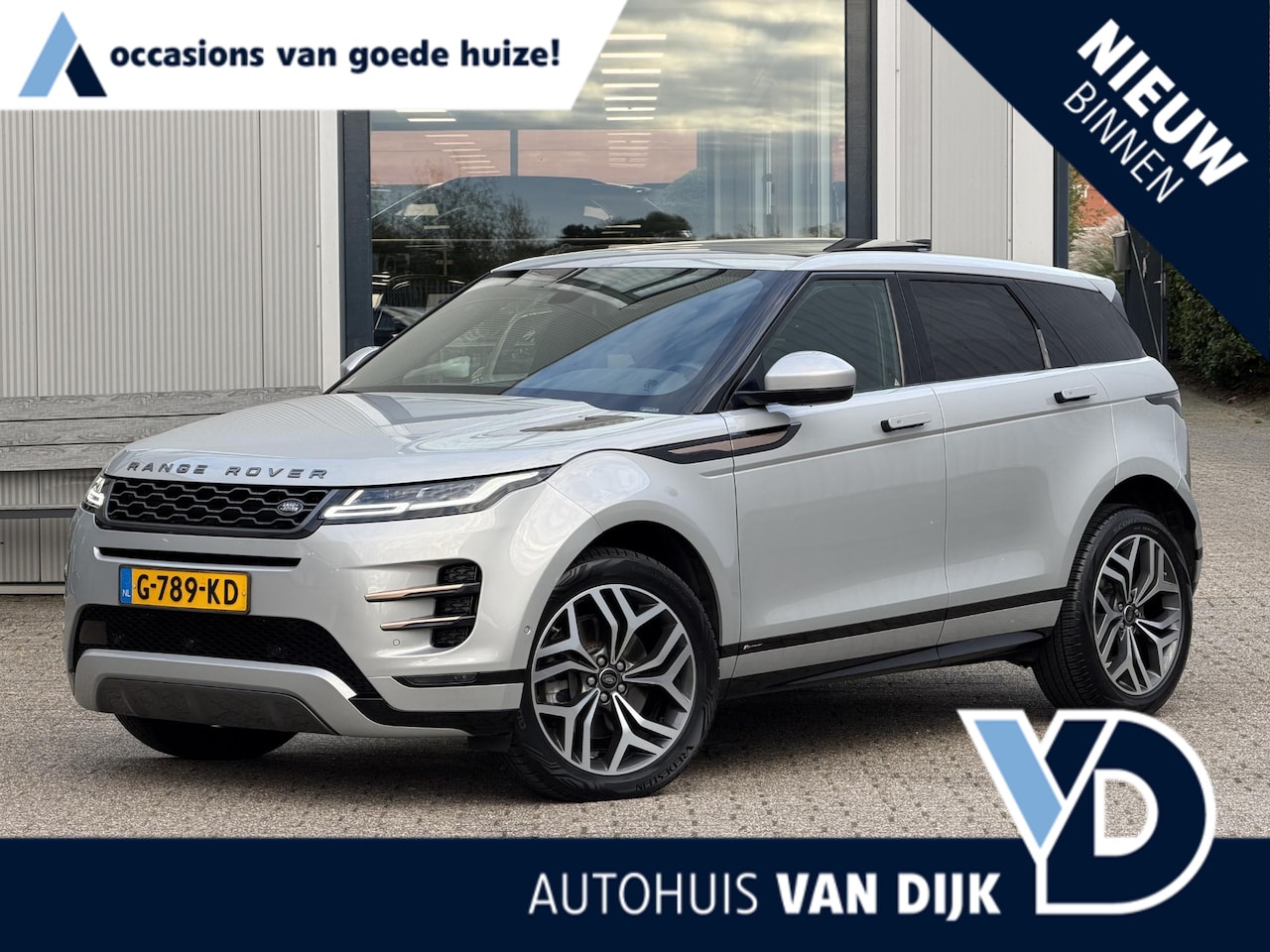 Land Rover Range Rover Evoque - 2.0 P200 AWD R-Dynamic S | NL-Auto/Pano-dak/20-inch/Meridian/Carplay/Leder - AutoWereld.nl