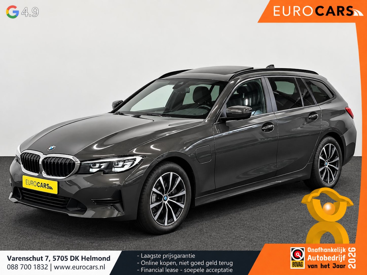 BMW 3-serie Touring - 330e Sportline Panoramadak Navi Carplay Cruise Control Full LED PDC VA Privacy Glass Live - AutoWereld.nl