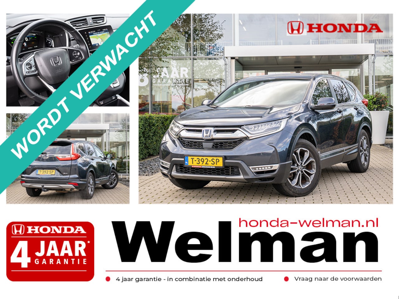 Honda CR-V - 2.0i e:HEV ELEGANCE - AUTOMAAT - FULL HYBRID - TREKHAAK - AutoWereld.nl