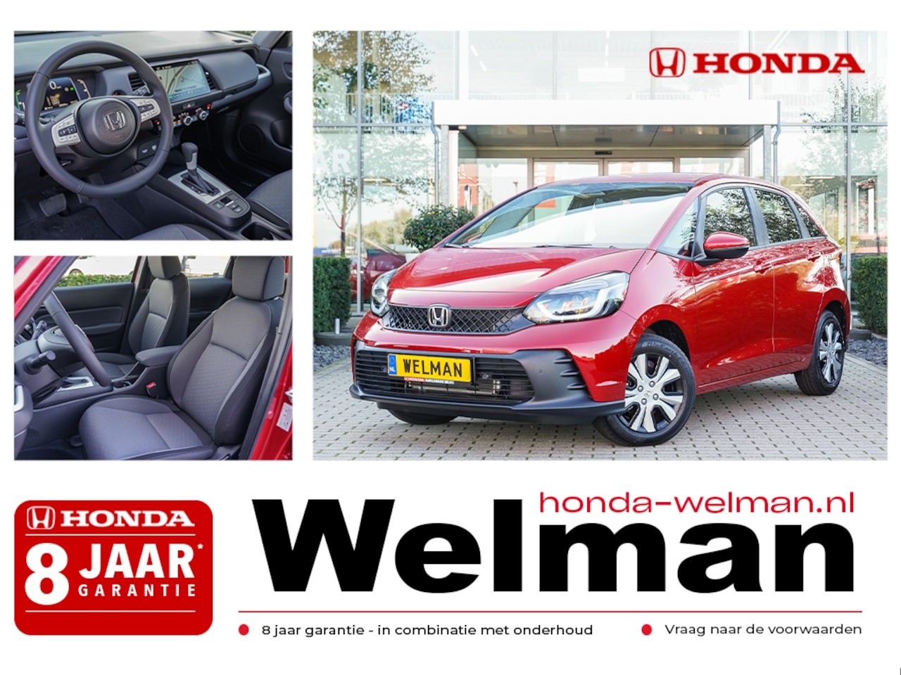 Honda Jazz - 1.5i e:HEV ELEGANCE - NIEUW - 122 PK - FULL HYBRID - AUTOMAAT - 2027YM - AutoWereld.nl
