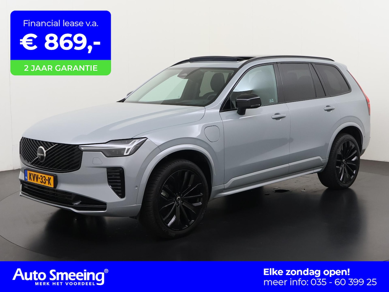 Volvo XC90 - T8 Recharge AWD Ultra Dark 7p | Facelift | Massage/ventilatie | Nappa Leder | Pano | HUD | - AutoWereld.nl
