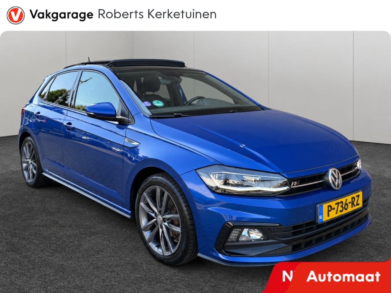 Volkswagen Polo - 1.0 TSI R-Line Automaat Clima Panoramadak Half Leder - AutoWereld.nl