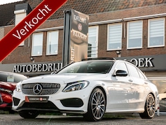 Mercedes-Benz C-klasse - 180 Business Solution AMG ORG NL PANO CAMERA LED 19 INCH LEDER DODEHOEK
