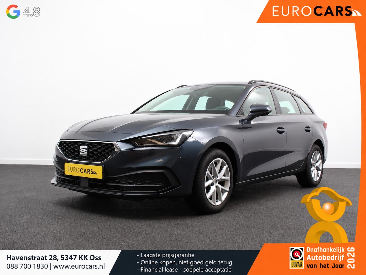 SEAT Leon Sportstourer - 1.5 eTSI 150pk Automaat Style Navigatie Apple Carplay/Android Auto Adaptive Cruise control - AutoWereld.nl