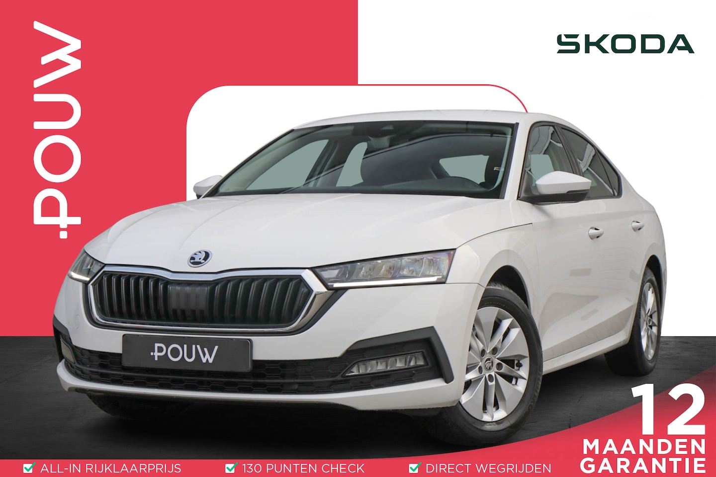 Skoda Octavia - 1.0 TSI 110pk Ambition | Navigatie | Smart Link | Parkeersensoren Achter - AutoWereld.nl