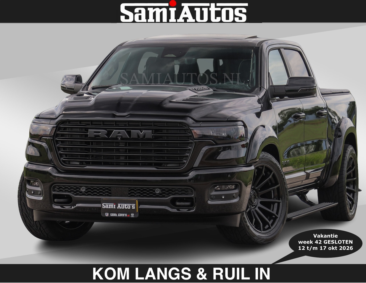 Dodge Ram Pick Up - BOM VOL | Night Premium | €79950,- excl | Full Option | De Meest Luxe in zijn Klasse | Com - AutoWereld.nl