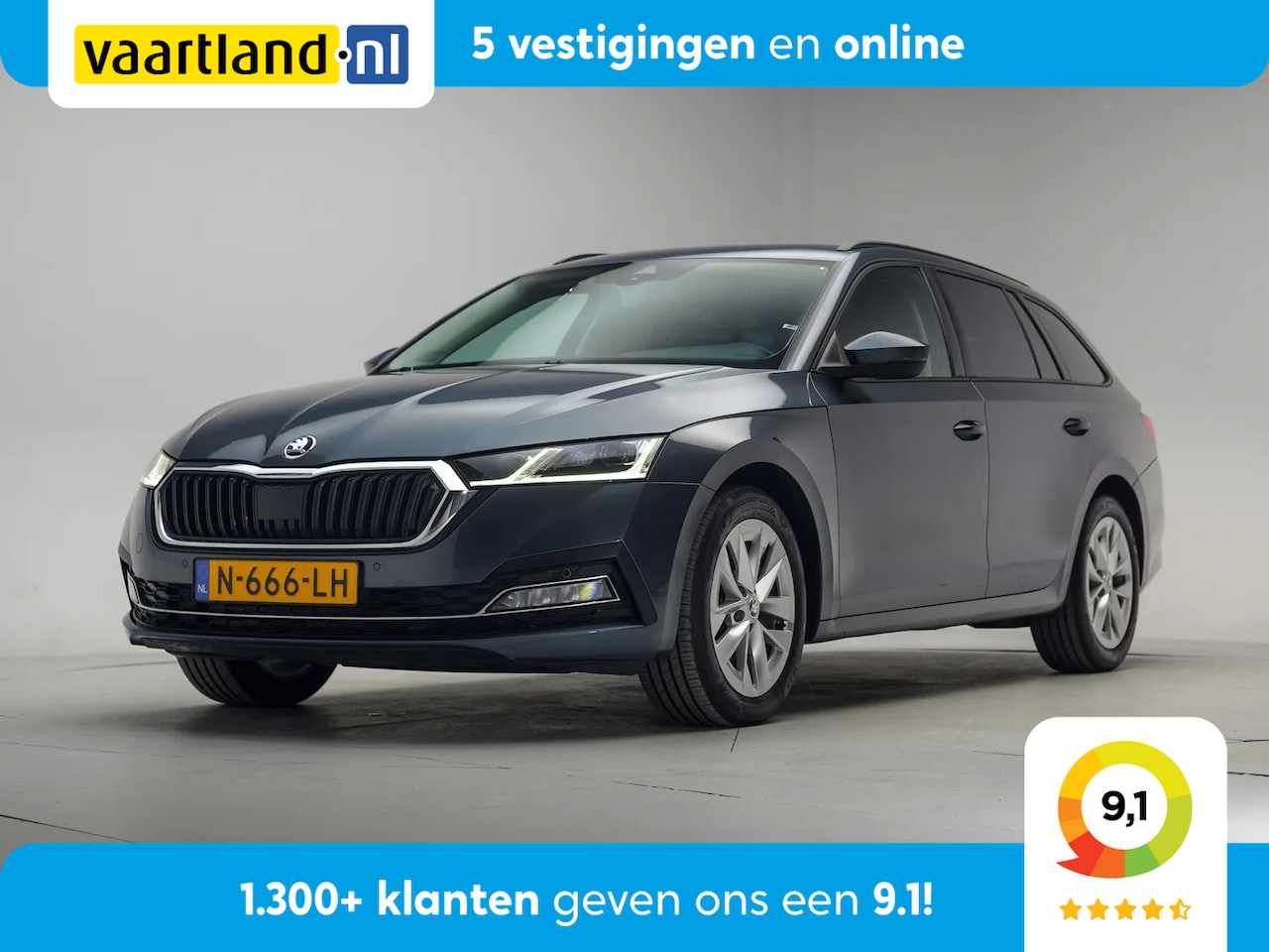 Skoda Octavia Combi - 1.5 e-TSI 150pk Business Edition Aut. [ Trekhaak Navi Apple/Android Camera Stoelverwarming - AutoWereld.nl