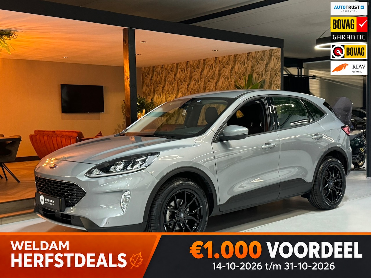 Ford Kuga - 1.5 EcoBoost|Garantie|1.800KG Trekgewicht|CarPlay|Keyless|PDC|Cruise|Stoelverwarming|LED|D - AutoWereld.nl