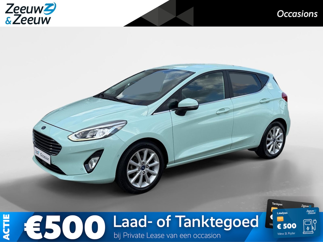 Ford Fiesta - 1.0 EcoBoost Titanium | Dealer onderhouden | 1e eigenaar | Adapt. Cruise control | Parkeer - AutoWereld.nl