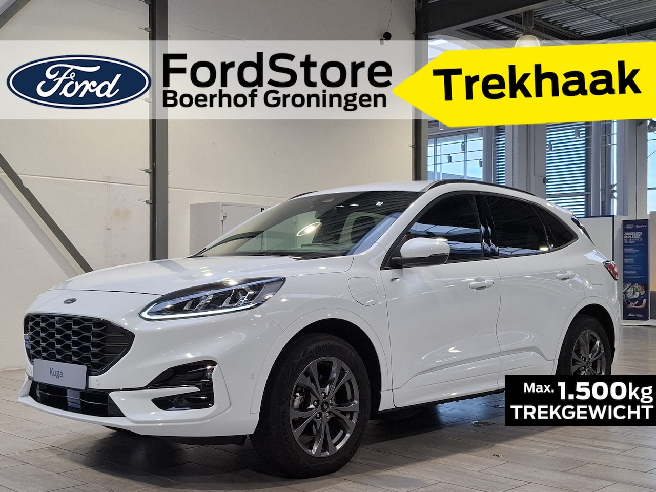 Ford Kuga - 2.5 PHEV 225 pk ST-Line X | Trekhaak | Winter Pack | Adapt. cruise | SOH 89,2% | El. a. kl - AutoWereld.nl