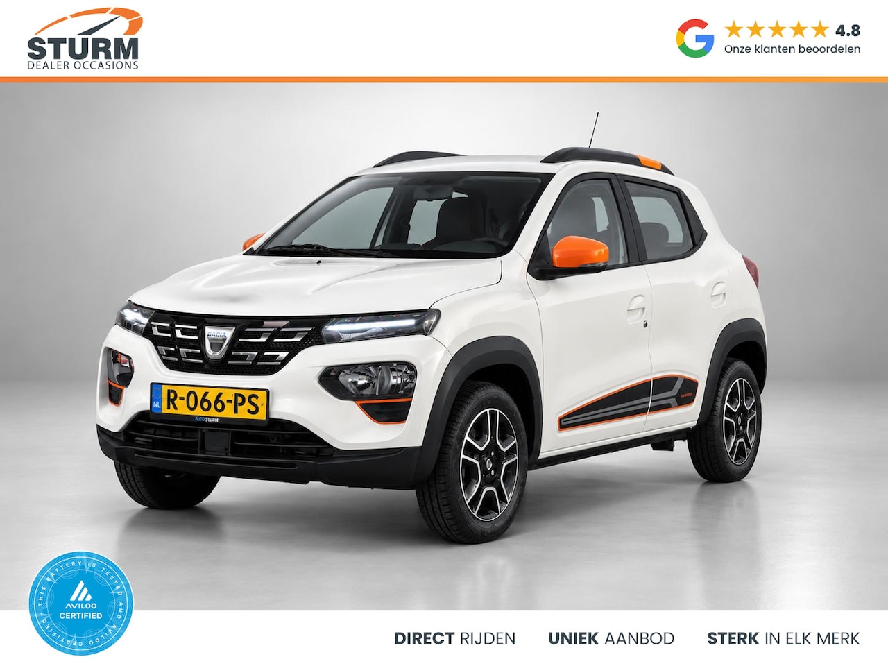 Dacia Spring - Comfort Plus (Orange Pack) 27 kWh SoH 93% - AutoWereld.nl