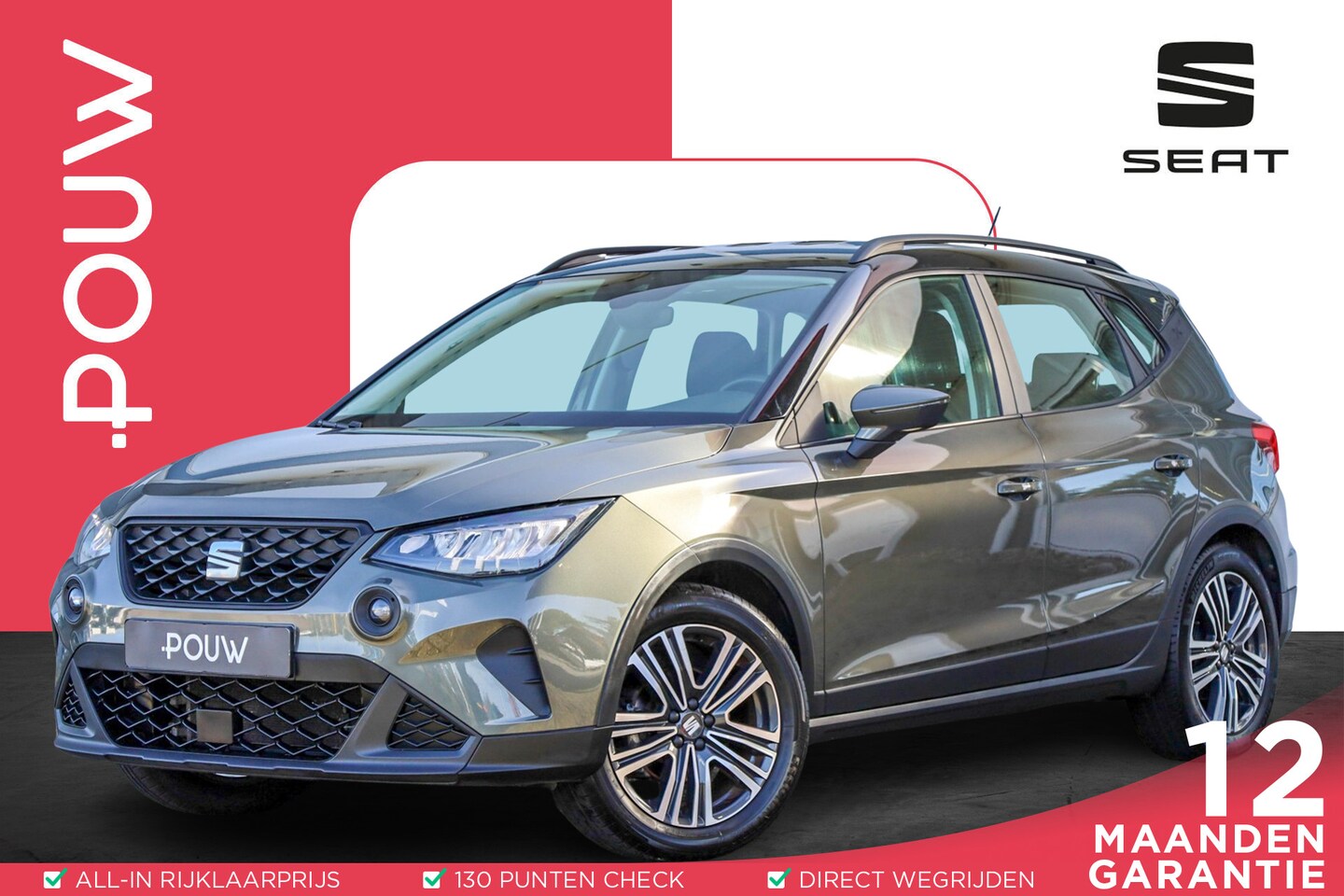 SEAT Arona - 1.0 TSI 95pk Style | Parkeersensor | Cruise Control | Apple Carplay/Android Auto - AutoWereld.nl
