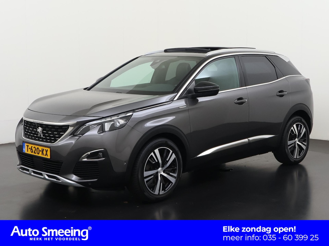 Peugeot 3008 - 1.2 Gt-Line Automaat | Panoramadak | Elektr. Achterklep | Massage Stoelen | Blind Spot | Z - AutoWereld.nl
