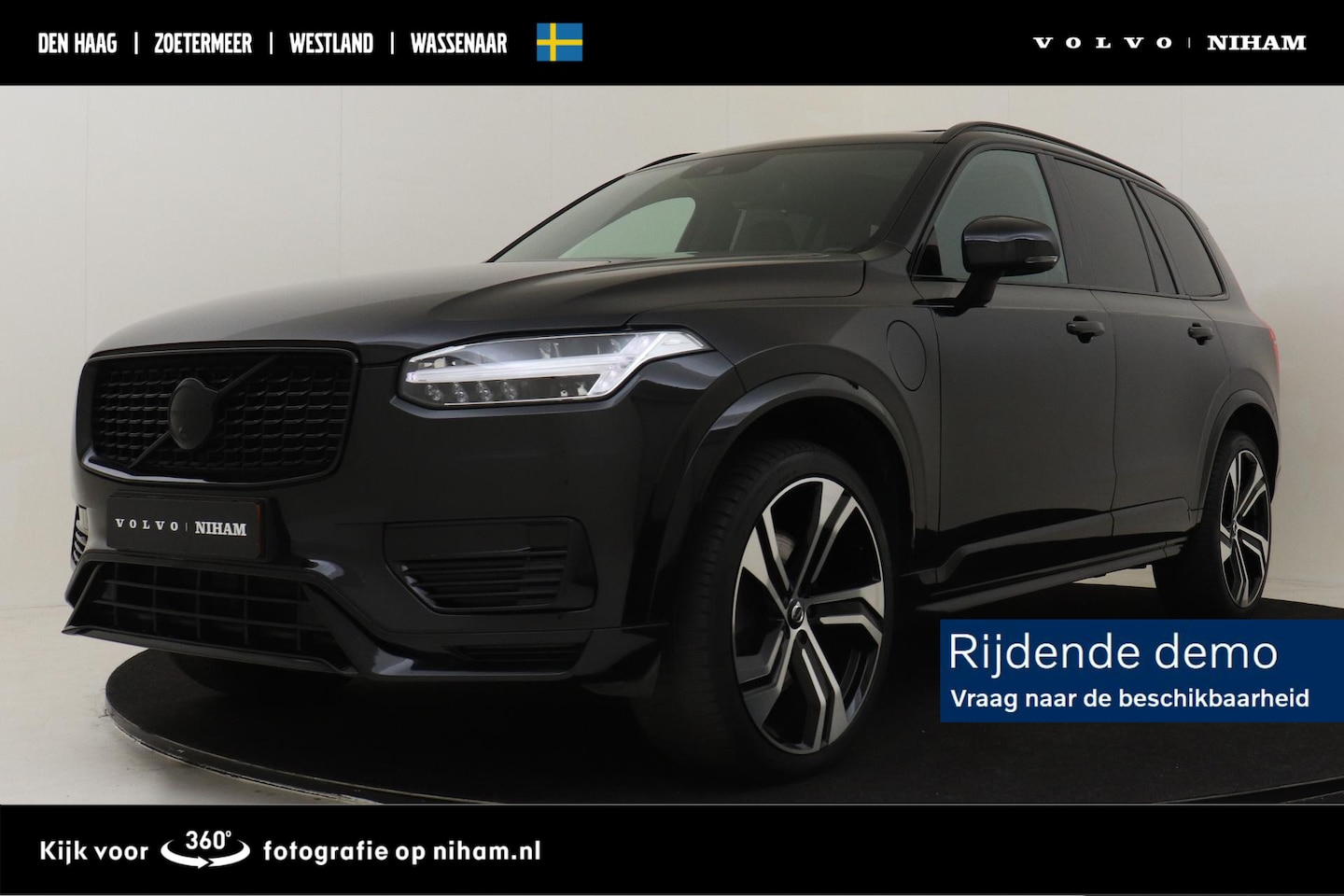 Volvo XC90 - T8 RECHARGE AWD R-DESIGN -PANO.DAK|HARMAN/KARDON|POWER-SEATS|HEAD-UP DISP.|360°CAM|PRIVACY - AutoWereld.nl