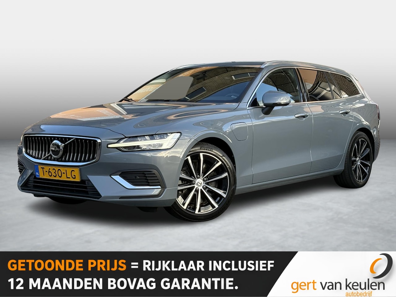 Volvo V60 - 2.0 T6 Plug-in hybrid AWD Core Bright LONG RANGE 19 KWh 1E EIG./NL-AUTO/TREKHAAK/SOH 100% - AutoWereld.nl