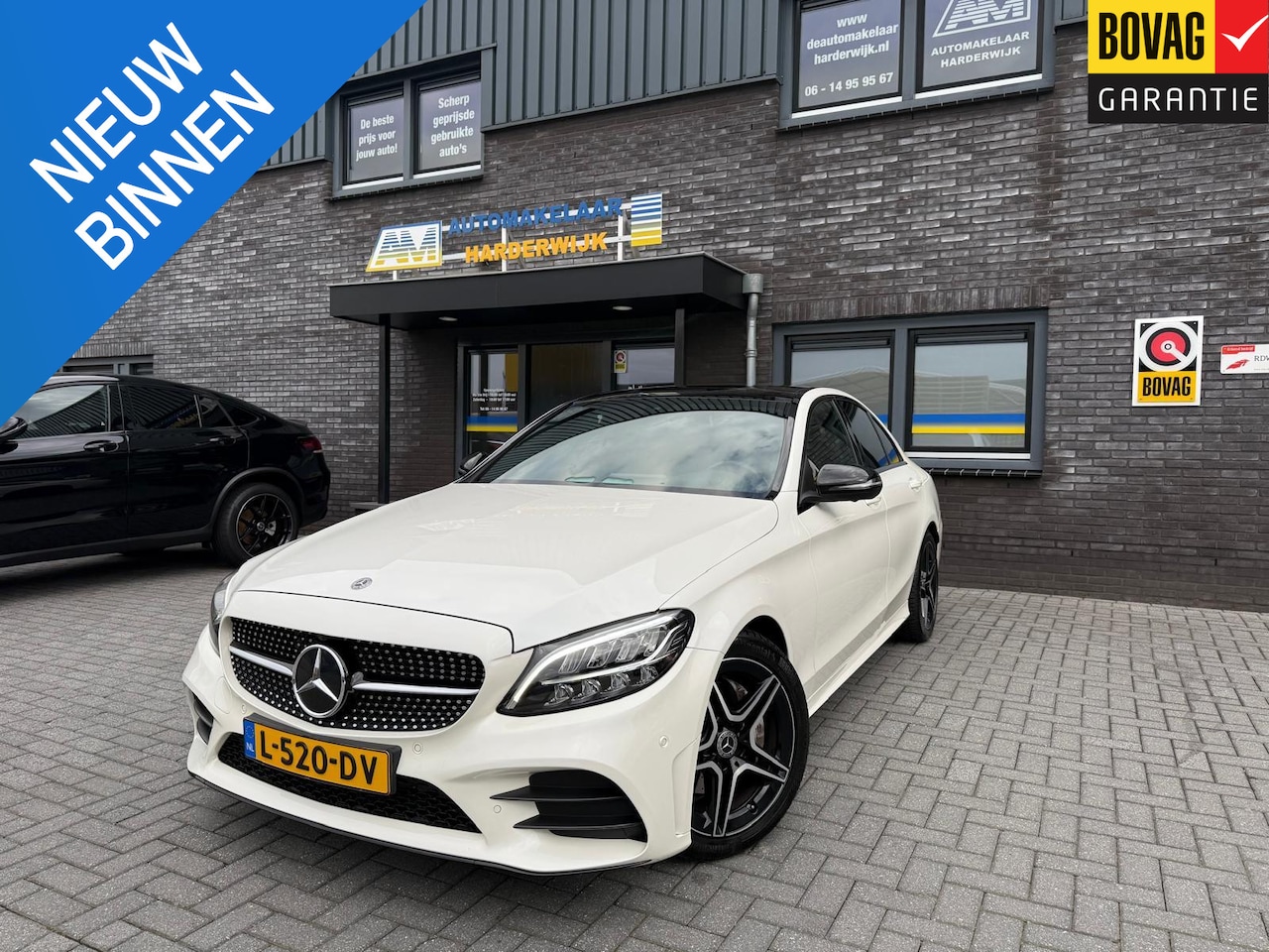 Mercedes-Benz C-klasse - 180 Business Solution AMG | 2E EIGENAAR | 3/6/12MND GARANTIE | PANO | LED | CRUISE | 360 C - AutoWereld.nl
