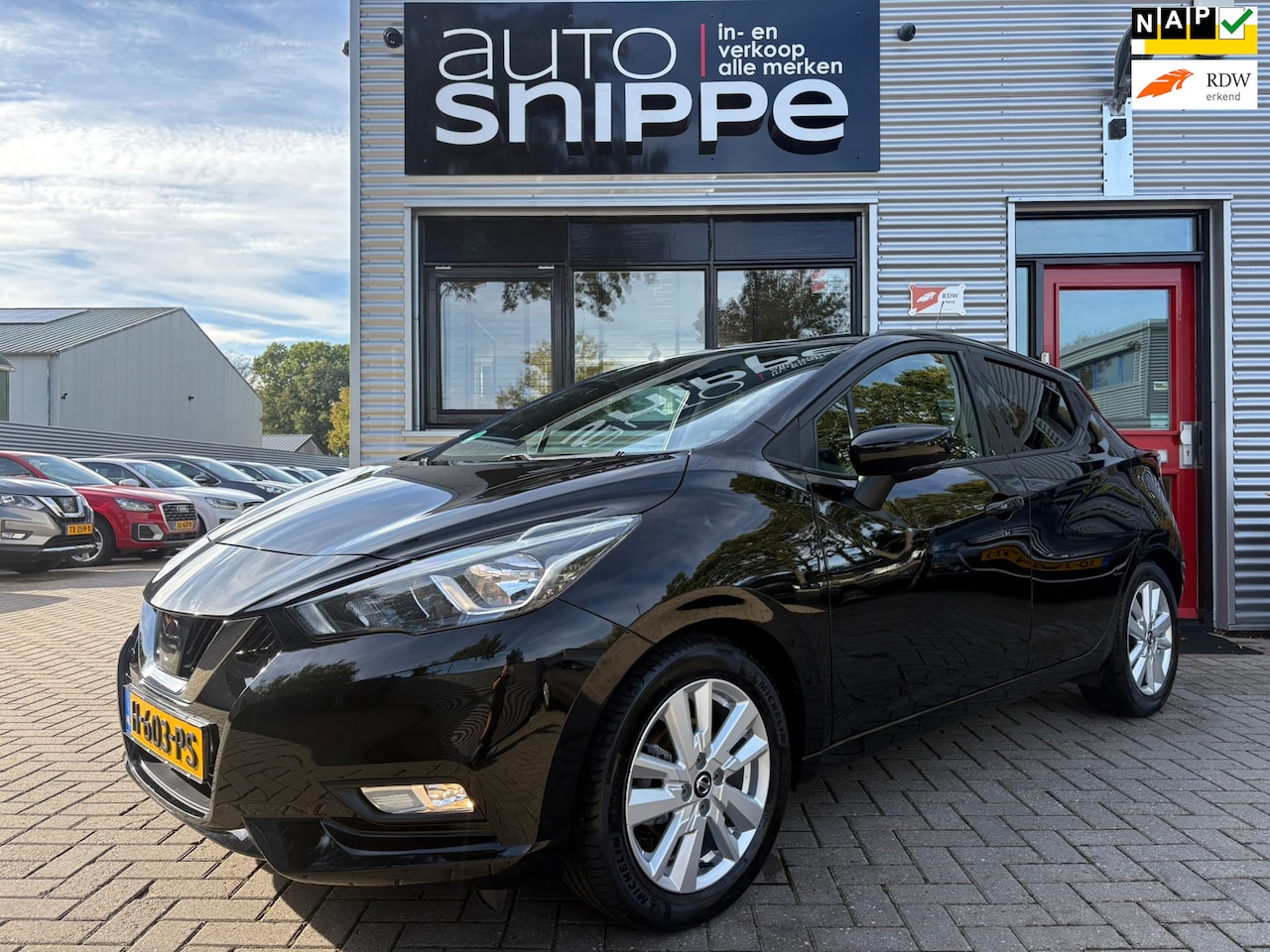 Nissan Micra - 1.0 IG-T N-Connecta -AIRCO-LICHTMETALEN VELGEN-5 DEURS-BLUETOOTH-PDC ACHTER-TREKHAAK-ORIGI - AutoWereld.nl