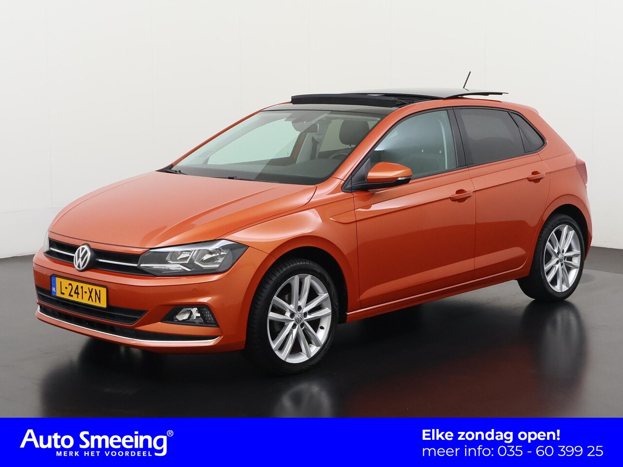 Volkswagen Polo - 1.0 TSI Highline | Schuifdak | Navigatie | 17" Pamplona | Stoelverwarming | Zondag Open! - AutoWereld.nl