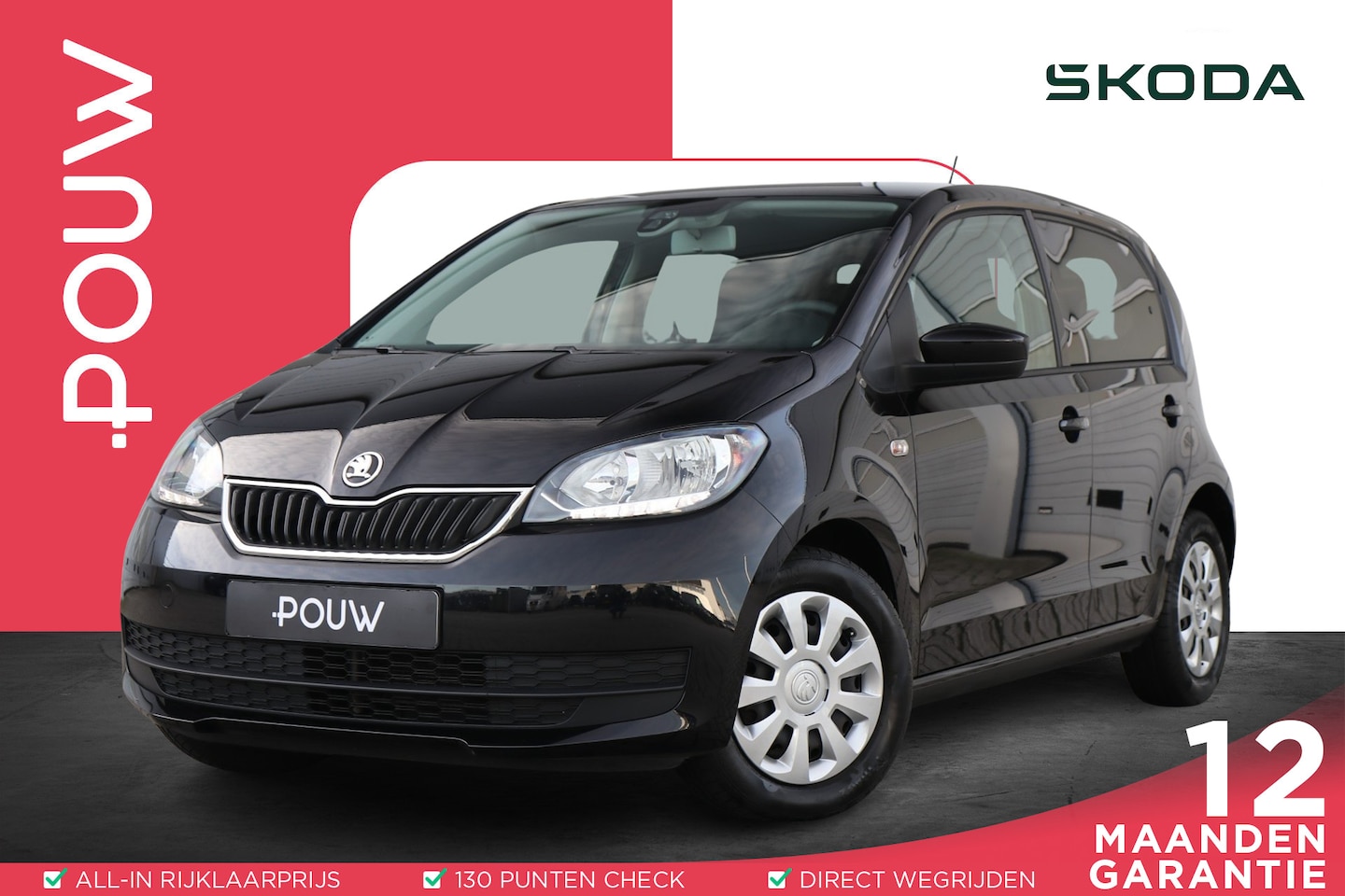 Skoda Citigo - 1.0 60pk Ambition | Airco | Cruise Control | Getint glas - AutoWereld.nl