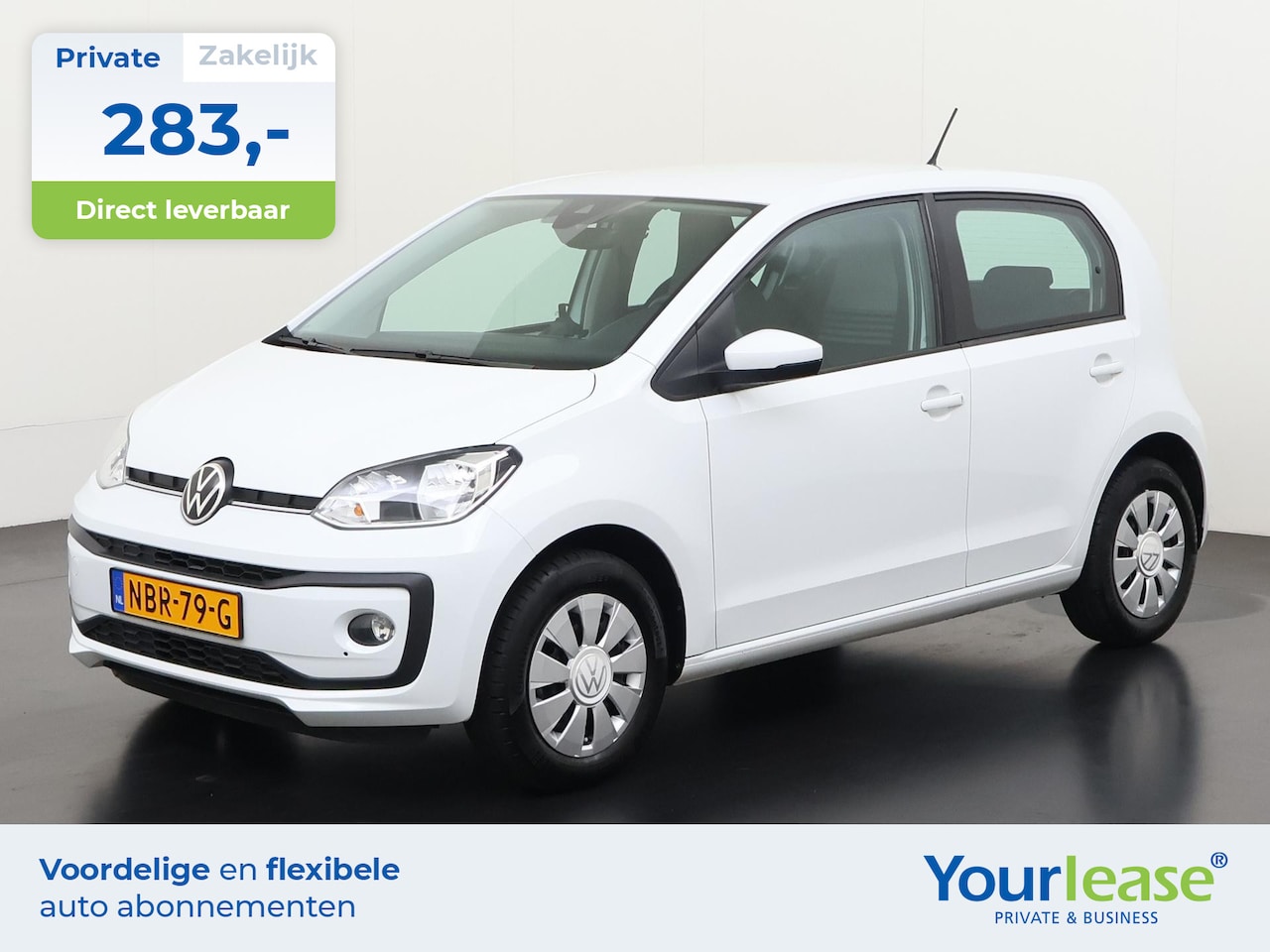 Volkswagen Up! - 1.0 | All-in 283,- Private Lease | Direct uit voorraad - AutoWereld.nl
