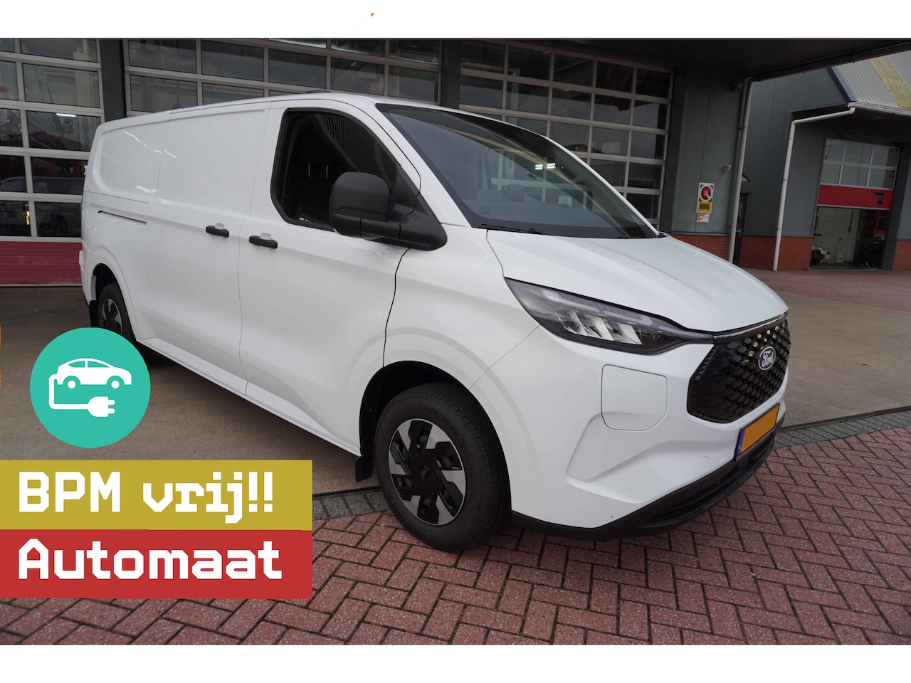 Ford Transit Custom - E-Transit 340 L2H1 Trend 71 kWh/136PK Automaat Airco | Cruise | Trekhaak |  Apple CP-Andro - AutoWereld.nl