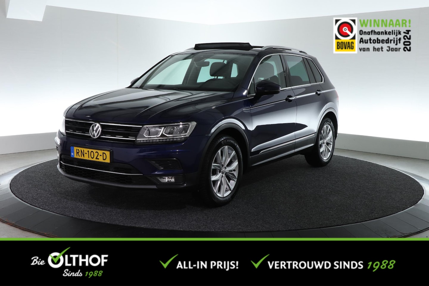 Volkswagen Tiguan - 1.4 TSI ACT Highline | ALL-IN PRIJS | SCHUIF-KANTEL | TREKHAAK | - AutoWereld.nl