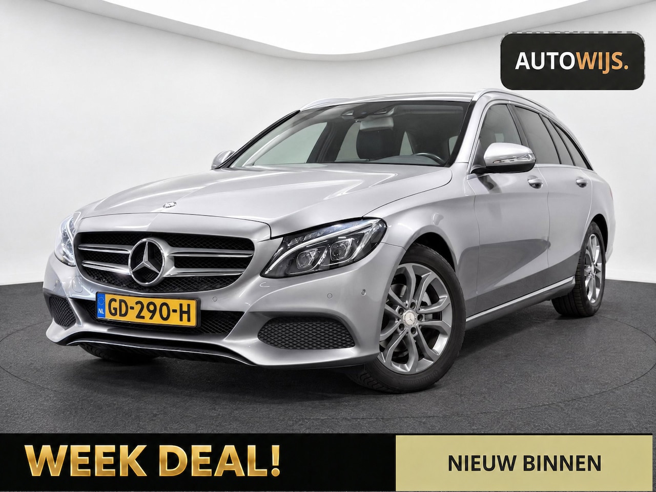 Mercedes-Benz C-klasse Estate - 180 Ambition|NL AUTO|AUT|LED|CAMERA|CRUISE|GOED ONDERHOUDEN - AutoWereld.nl