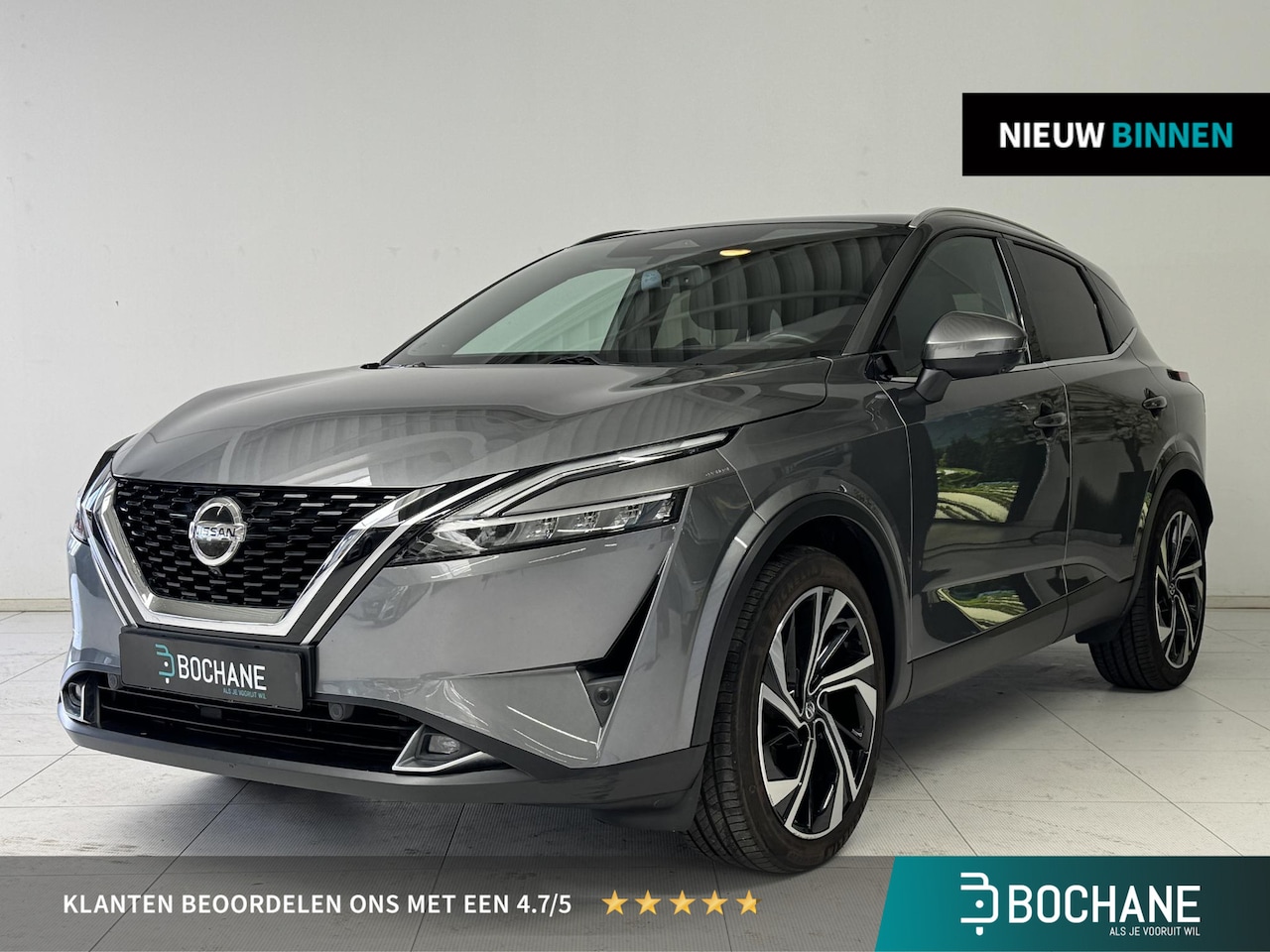 Nissan Qashqai - 1.3 MHEV Xtronic Tekna Plus | Trekhaak | Panoramadak | Leder | 360° Camera | - AutoWereld.nl