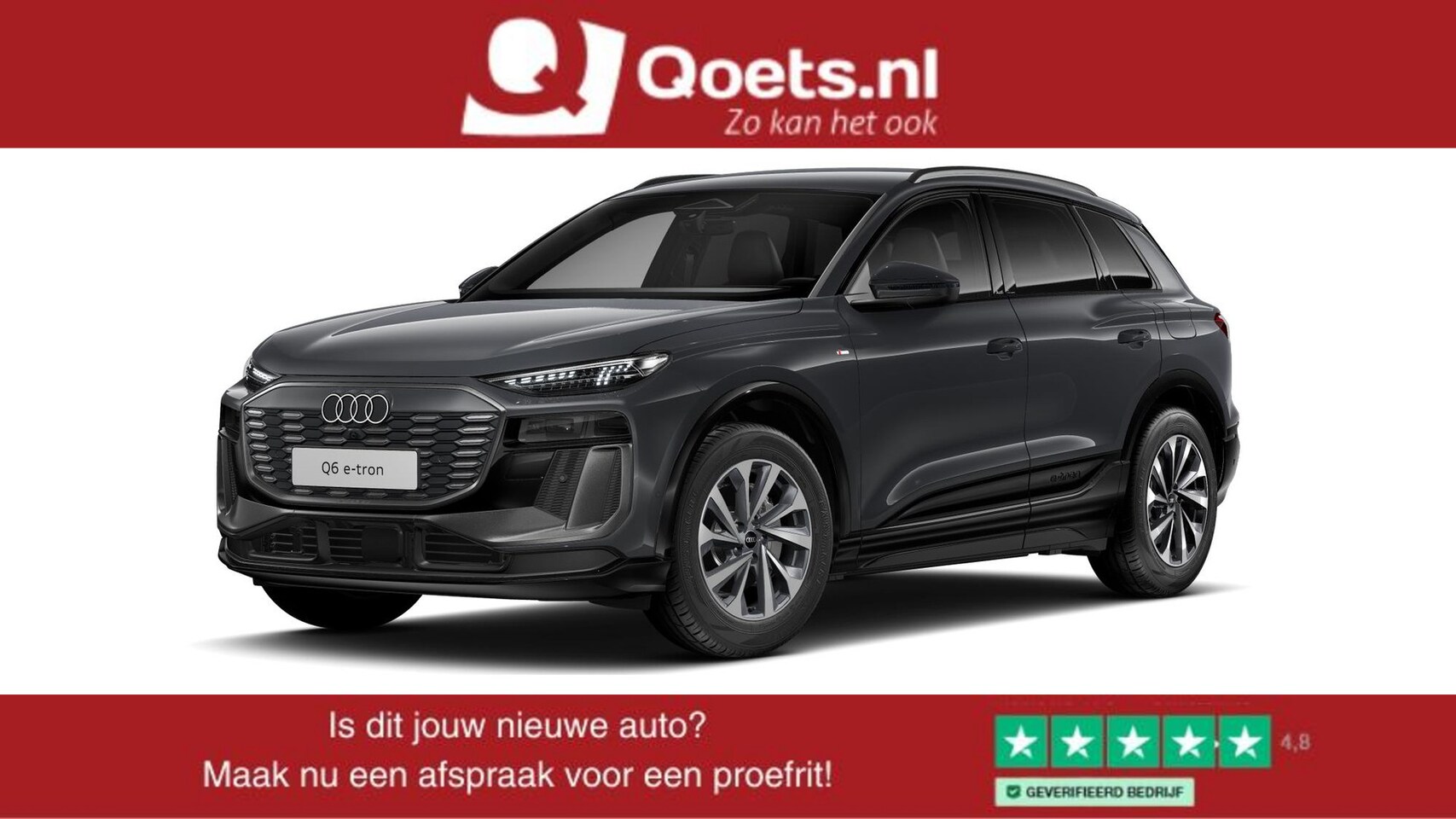 Audi Q6 e-tron - S edition quattro 100 kWh Tech Pro - Getinte Ruiten - 3-spaaks stuurwiel - Augmented reali - AutoWereld.nl