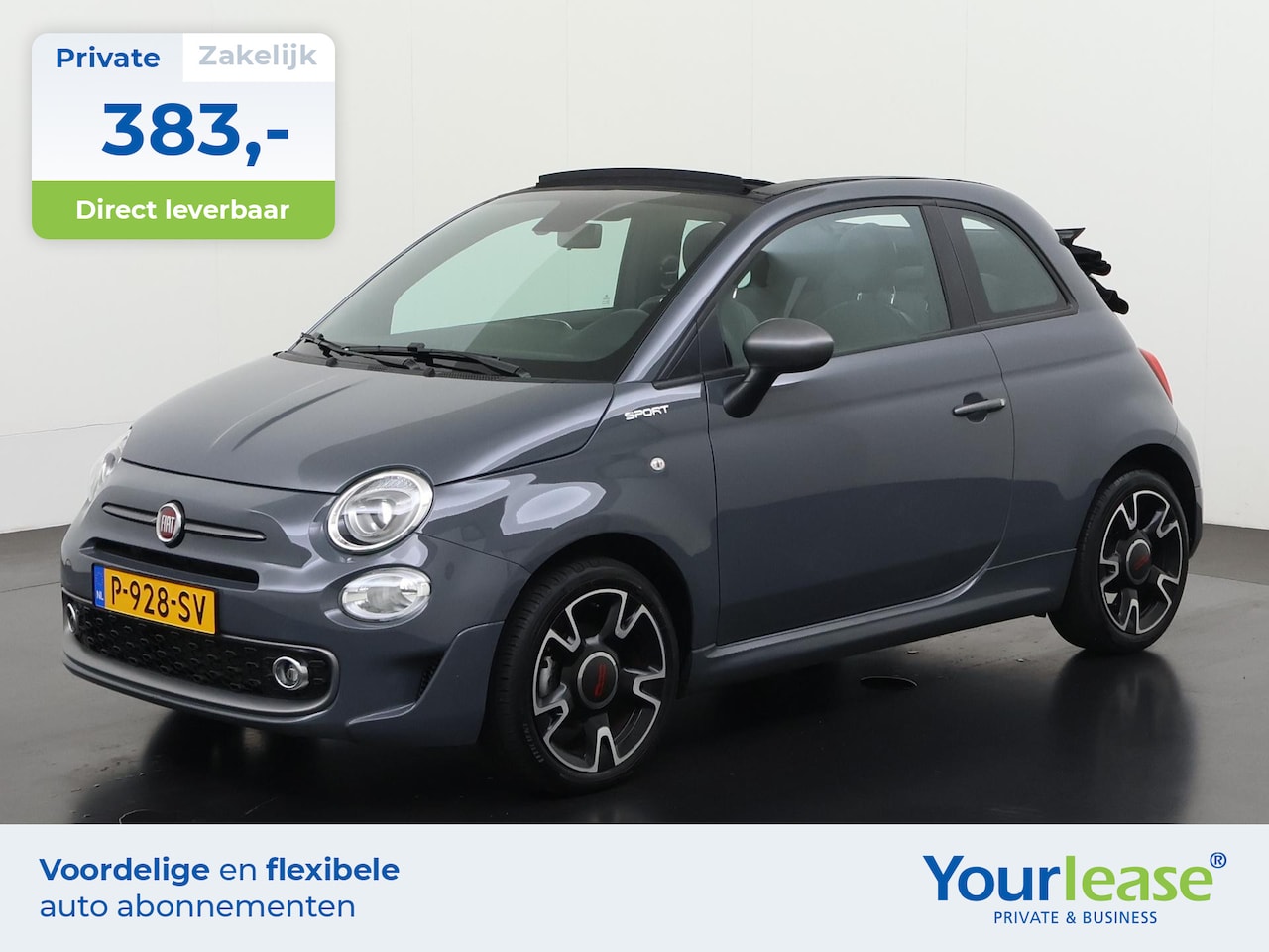 Fiat 500 C - 1.0 Hybrid Sport | All-in 383,- Private Lease | Direct uit voorraad - AutoWereld.nl