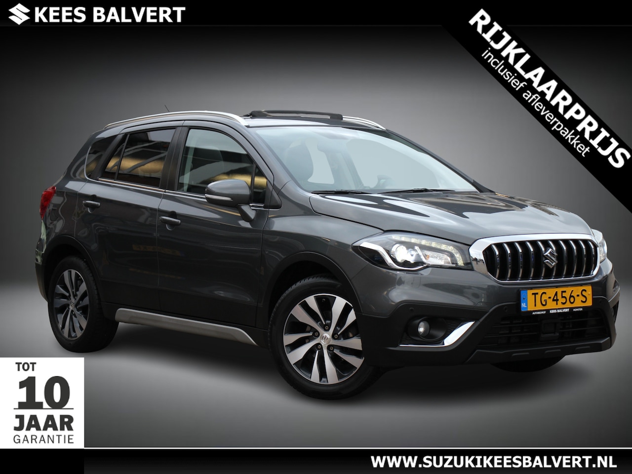 Suzuki S-Cross - 1.4 Boosterjet High Executive Automaat | Opendak | Trekhaak | Sensoren rondom | Leer | - AutoWereld.nl