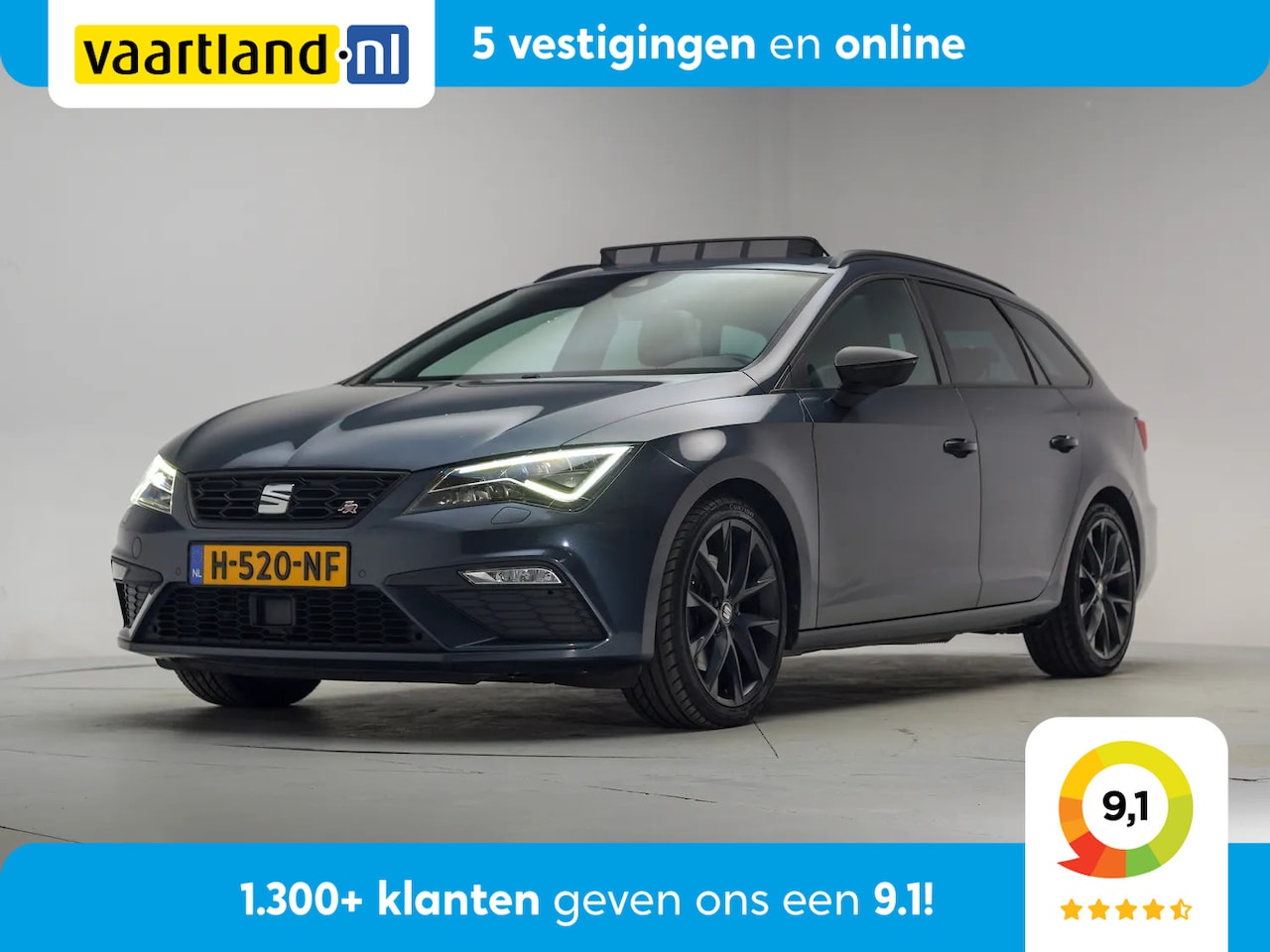 SEAT Leon ST - 1.5 TSI FR Ultimate Edition Black Aut. [ Panorama Navi Apple/Android Virtual Beats LED Sto - AutoWereld.nl