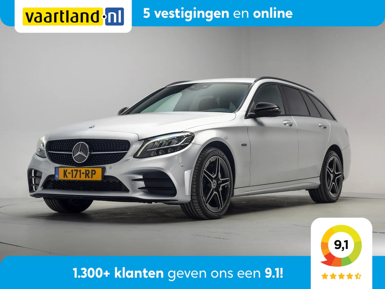 Mercedes-Benz C-klasse Estate - 300 e AMG Line Aut. [ Camera Navi Apple/Android Stoelverwarming LED ] - AutoWereld.nl