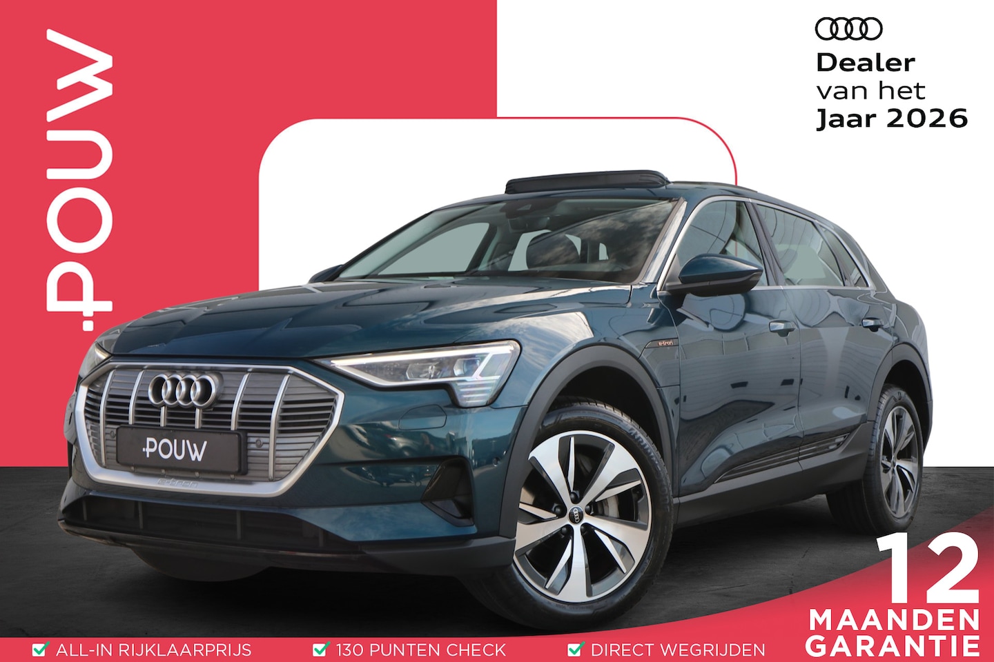 Audi e-tron - 55 408pk quattro edition 95 kWh | Panoramadak | Trekhaak | Achteruitrijcamera | Stoelverwa - AutoWereld.nl