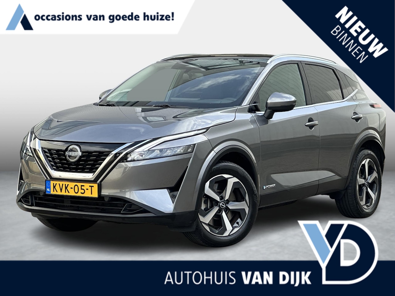 Nissan Qashqai - 1.5 e-Power N-Connecta | Carplay/Pano/Adapt.Cruise/360° Camera/Start Stop Systeem - AutoWereld.nl