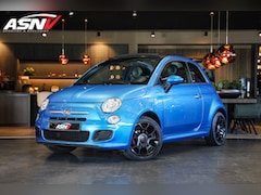 Fiat 500 C - 1.2 Sport, 69 PK, Cabriolet, Blue&Me, Radio/CD, Airco, Leder/Zwart/Blauw, 86DKM