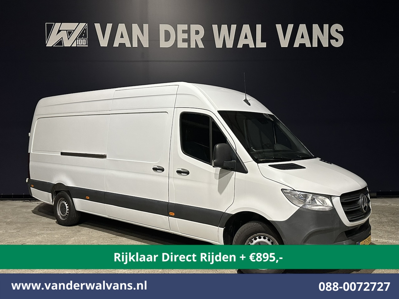 Mercedes-Benz Sprinter - 317 CDI 170pk L3H2 Euro6 Airco | Camera | Apple Carplay | Cruisecontrol | Chauffeursstoel - AutoWereld.nl