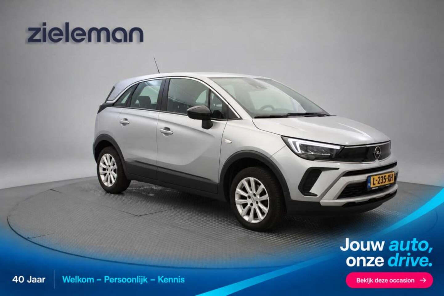 Opel Crossland - 1.2 Turbo Elegance Automaat - Carplay, Camera, Cruise, Clima, Trekhaak - AutoWereld.nl