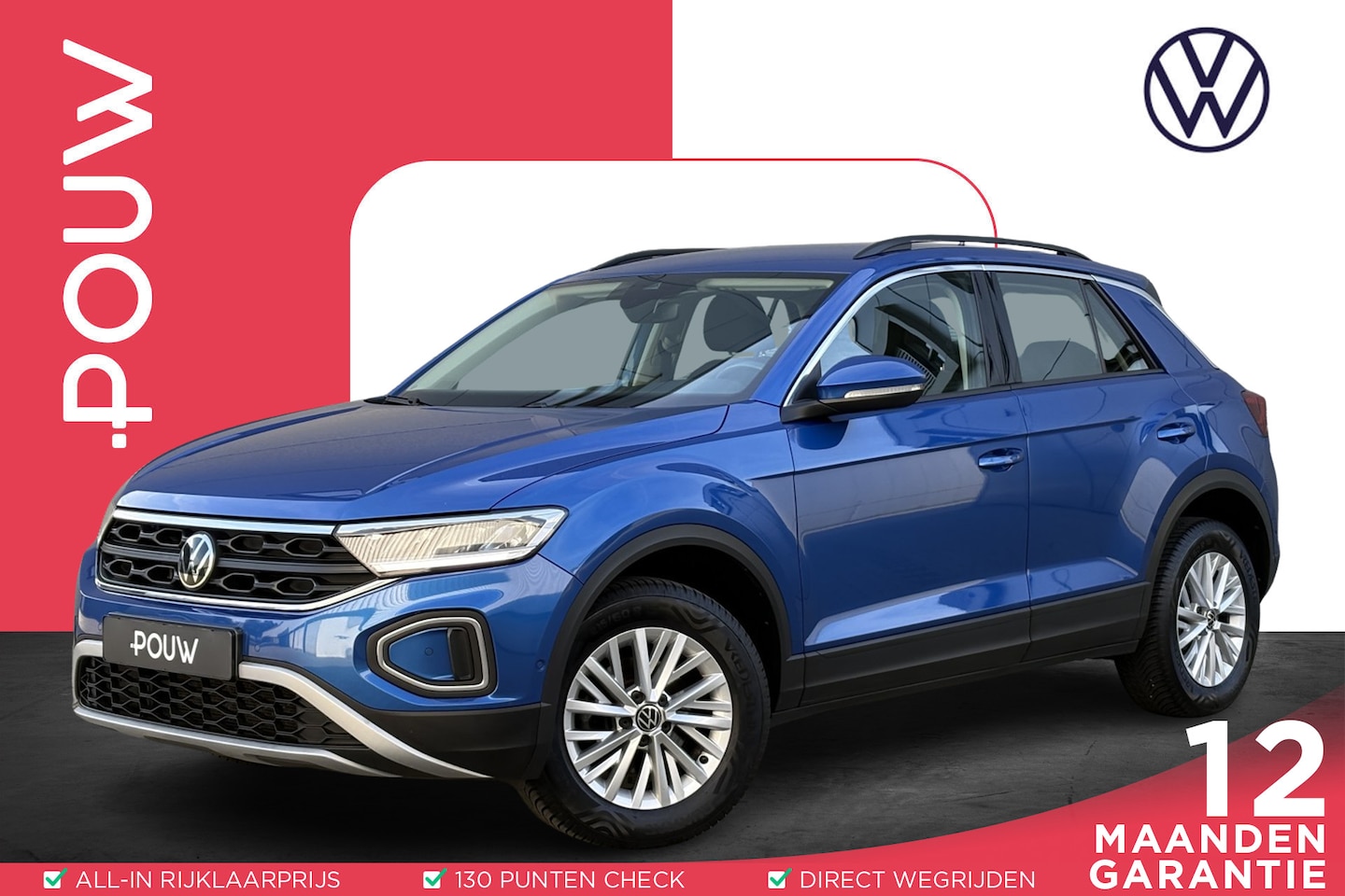 Volkswagen T-Roc - 1.0 TSI 110pk Life | Navigatie | App Connect | ECC - AutoWereld.nl
