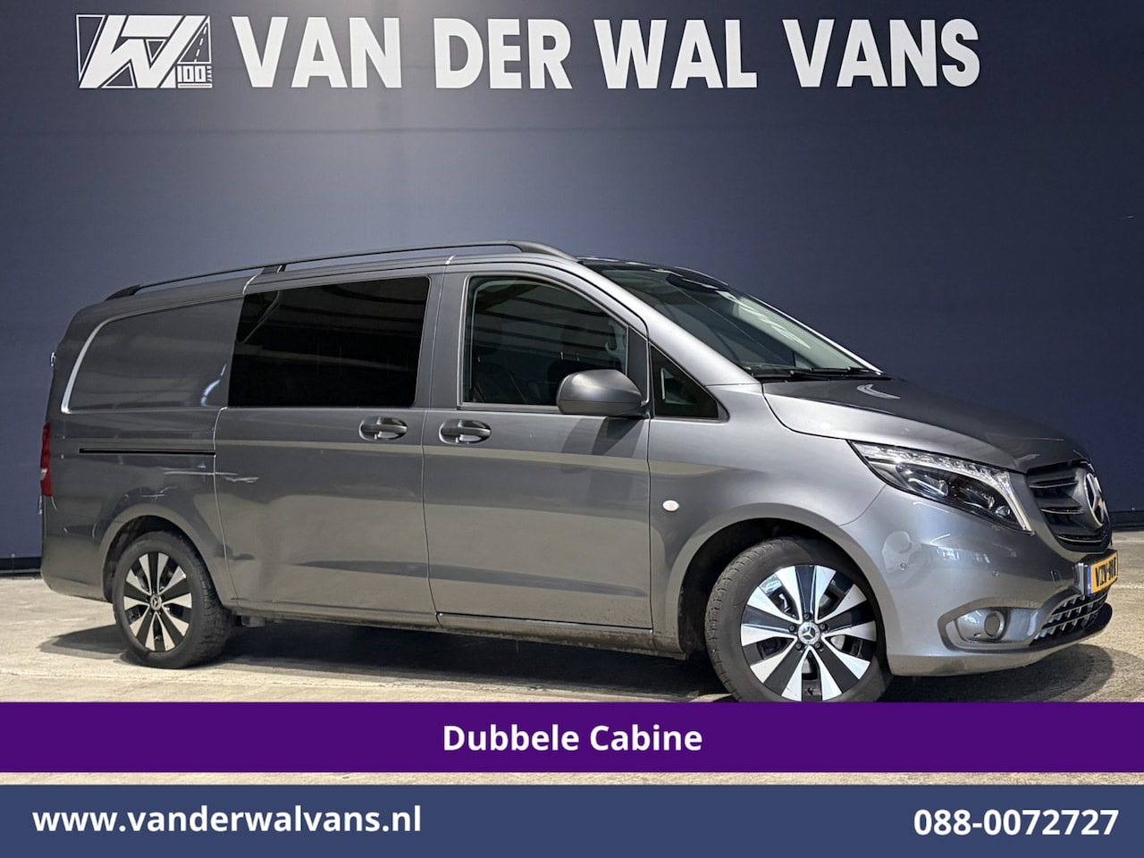 Mercedes-Benz Vito - 116 CDI 164pk L2H1 Dubbele cabine Automaat Euro6 Airco | 5-Zits | Camera | 2x Zijdeur | LE - AutoWereld.nl