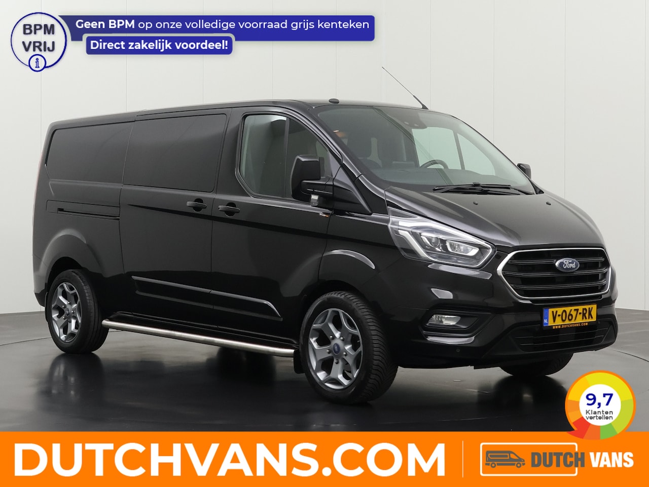 Ford Transit Custom - 2.0TDCI 170PK Lang Dubbele Cabine Limited | Multimedia | Camera | Trekhaak | 2xSchuifdeur - AutoWereld.nl