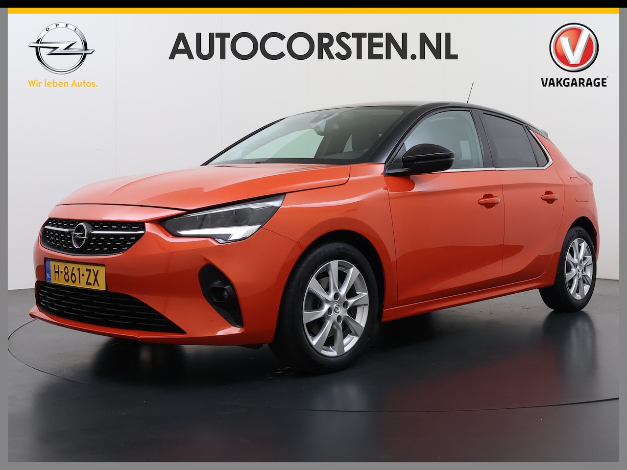 Opel Corsa - 100PK 5Drs Automaat Elegance Two-tone Navi Ecc Apple Carplay Android Auto Bluetooth Cruise - AutoWereld.nl