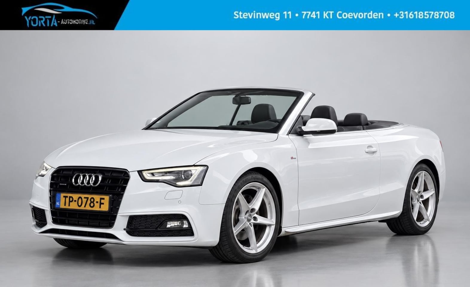 Audi A5 Cabriolet - 2.0 TFSI Quattro 3x S Line LEDER|NEKVERWARMING - AutoWereld.nl