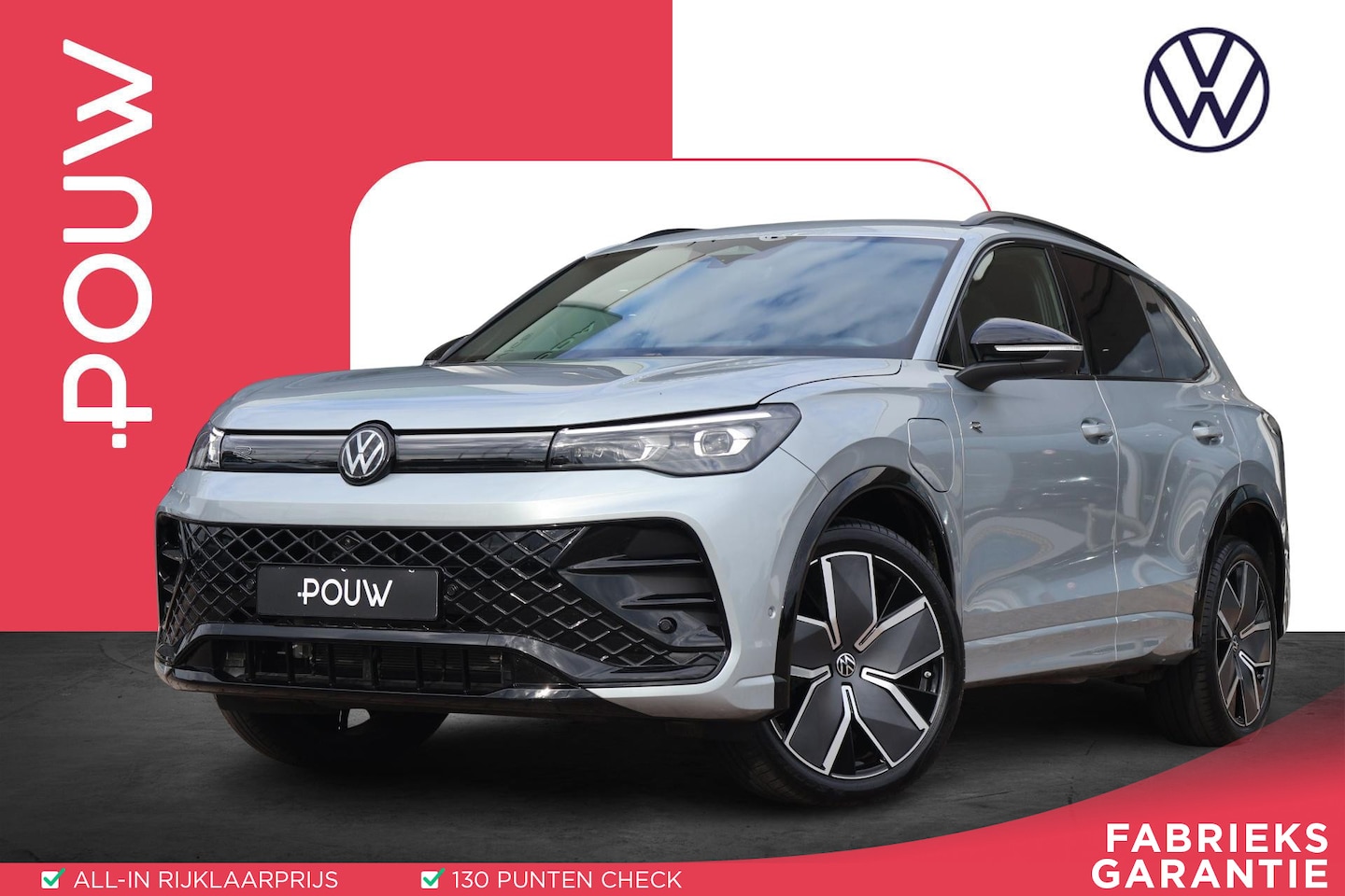 Volkswagen Tiguan - 1.5 eHybrid 272pk R-Line | SoH 100% | Trekhaak | 360 Camera | Parkeersensoren - AutoWereld.nl
