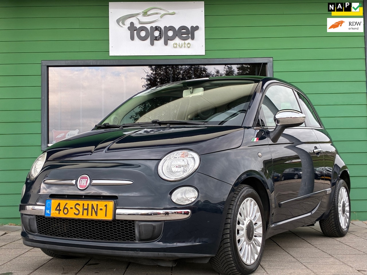 Fiat 500 - 0.9 TwinAir Lounge|1e Eigenaar|Panoramadak|Airco|Elektr.ramen|LM-Velgen|Nieuwe APK|NAP|Goe - AutoWereld.nl